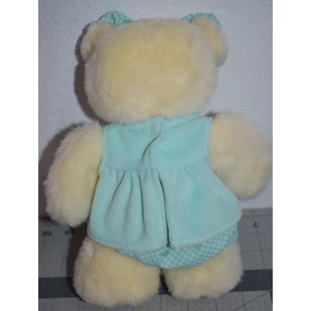 1998 Fisher Price Briarberry AshleyBerry Bear Plush 9 in w/ Original Dress Bows